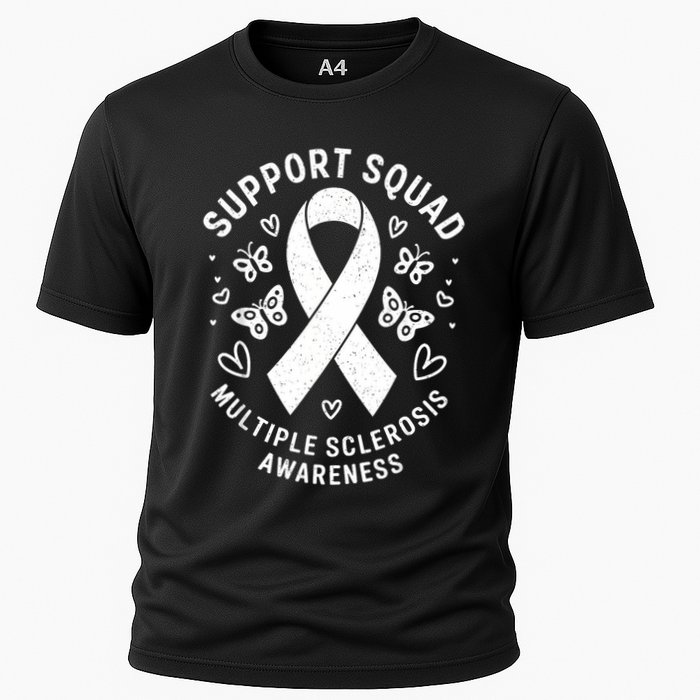 Ms Warrior Ms Support Squad For Multiple Sclerosis Awareness Performance Shirt