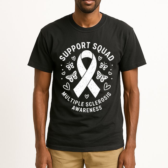 Ms Warrior Ms Support Squad For Multiple Sclerosis Awareness Tall T-Shirt