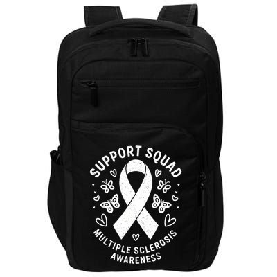 Ms Warrior Ms Support Squad For Multiple Sclerosis Awareness Impact Tech Backpack