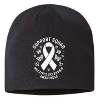 Ms Warrior Ms Support Squad For Multiple Sclerosis Awareness Sustainable Beanie