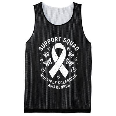 Ms Warrior Ms Support Squad For Multiple Sclerosis Awareness Mesh Reversible Basketball Jersey Tank