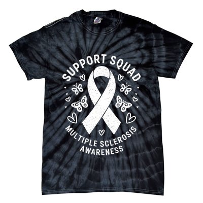Ms Warrior Ms Support Squad For Multiple Sclerosis Awareness Tie-Dye T-Shirt