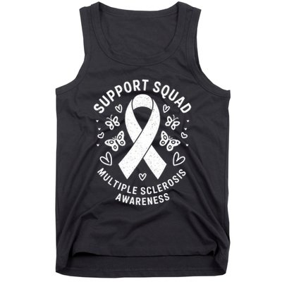 Ms Warrior Ms Support Squad For Multiple Sclerosis Awareness Tank Top