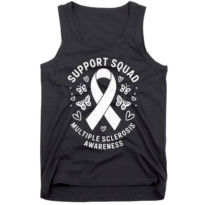 Ms Warrior Ms Support Squad For Multiple Sclerosis Awareness Tank Top