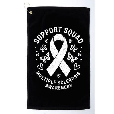 Ms Warrior Ms Support Squad For Multiple Sclerosis Awareness Golf Towel