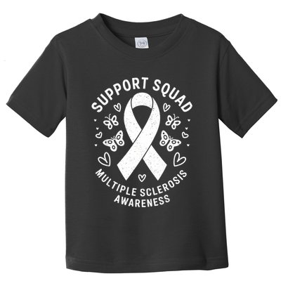 Ms Warrior Ms Support Squad For Multiple Sclerosis Awareness Toddler T-Shirt