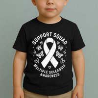 Ms Warrior Ms Support Squad For Multiple Sclerosis Awareness Toddler T-Shirt