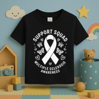 Ms Warrior Ms Support Squad For Multiple Sclerosis Awareness Toddler T-Shirt