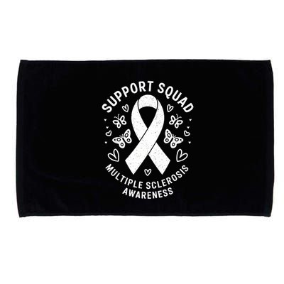 Ms Warrior Ms Support Squad For Multiple Sclerosis Awareness Microfiber Hand Towel
