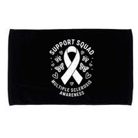 Ms Warrior Ms Support Squad For Multiple Sclerosis Awareness Microfiber Hand Towel