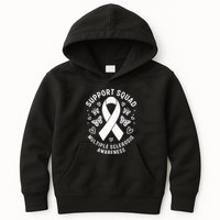 Ms Warrior Ms Support Squad For Multiple Sclerosis Awareness Kids Hoodie