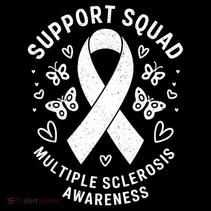 Ms Warrior Ms Support Squad For Multiple Sclerosis Awareness Kids T-Shirt