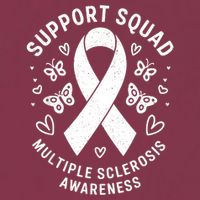 Ms Warrior Ms Support Squad For Multiple Sclerosis Awareness 16oz Travel Tumbler