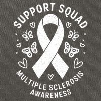 Ms Warrior Ms Support Squad For Multiple Sclerosis Awareness Cotton Canvas Backpack