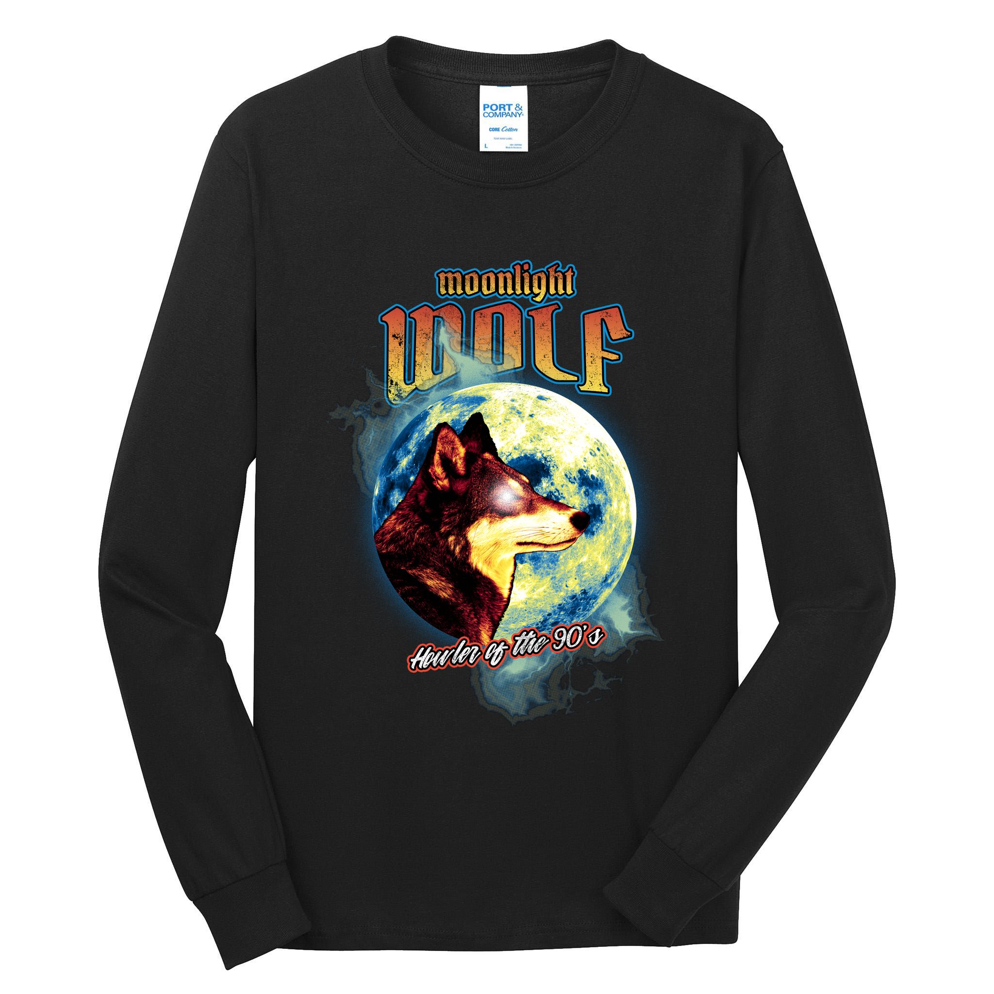 Moonlight Wolf Tall Long Sleeve T-Shirt