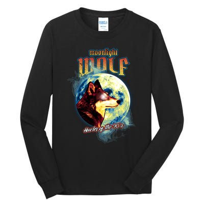 Moonlight Wolf Tall Long Sleeve T-Shirt