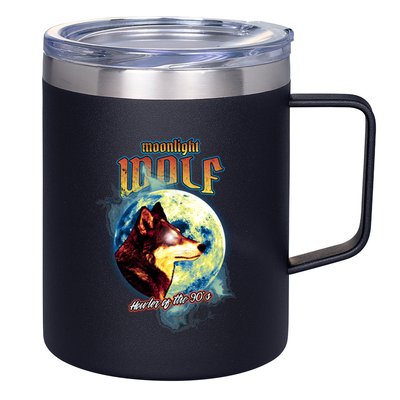 Moonlight Wolf 12oz Stainless Steel Coffee Mug