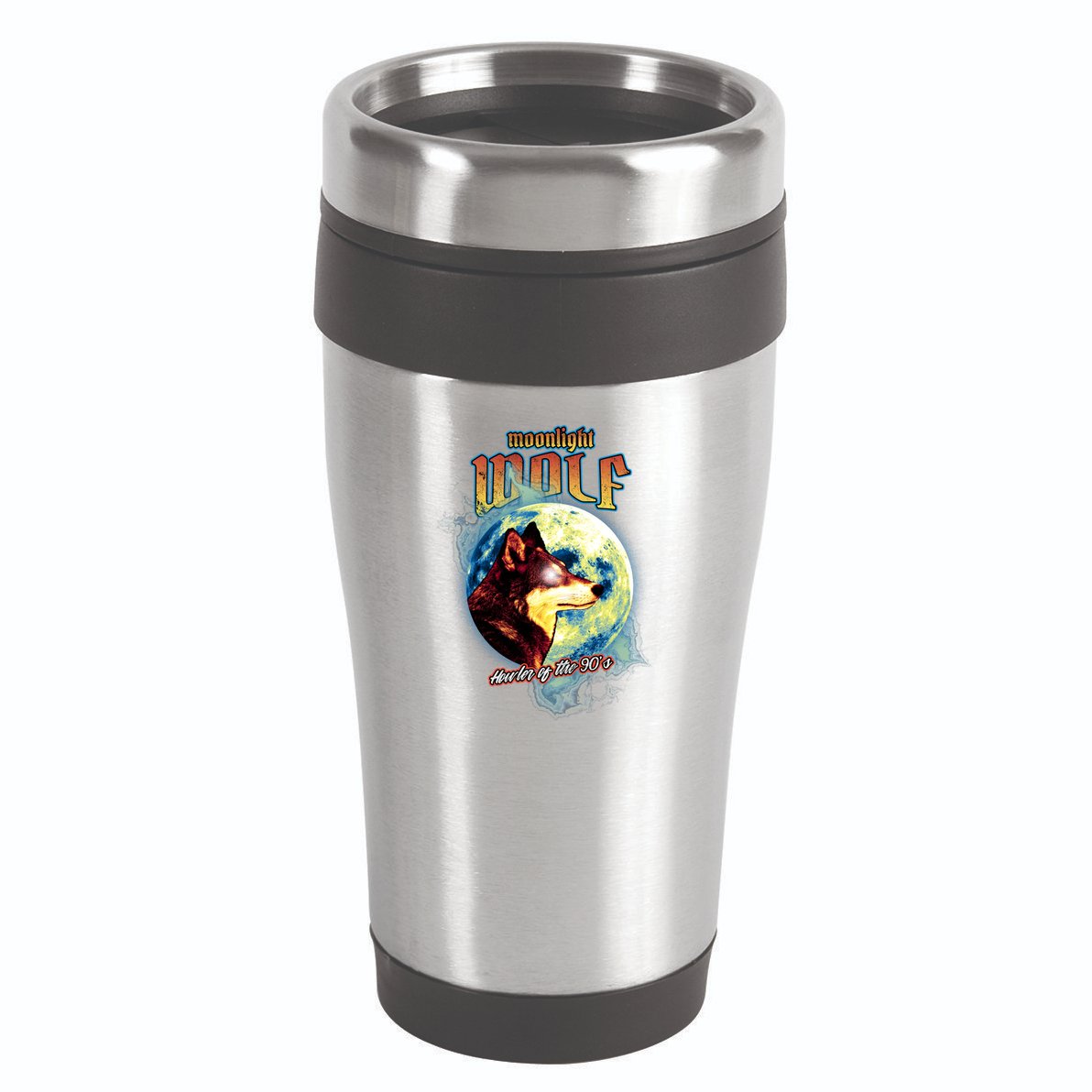 Moonlight Wolf 16oz Travel Tumbler