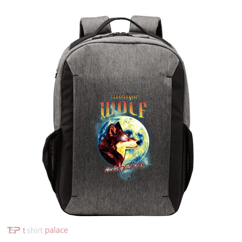 Moonlight Wolf Vector Backpack