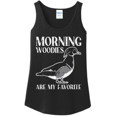 Morning Woody My Favorite Duck Hunting Funny Hunter Ladies Essential Tank