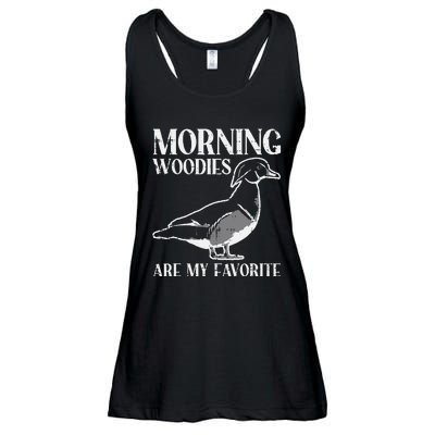 Morning Woody My Favorite Duck Hunting Funny Hunter Ladies Essential Flowy Tank