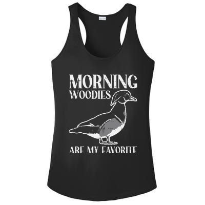 Morning Woody My Favorite Duck Hunting Funny Hunter Ladies PosiCharge Competitor Racerback Tank