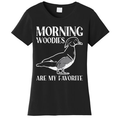 Morning Woody My Favorite Duck Hunting Funny Hunter Women's T-Shirt