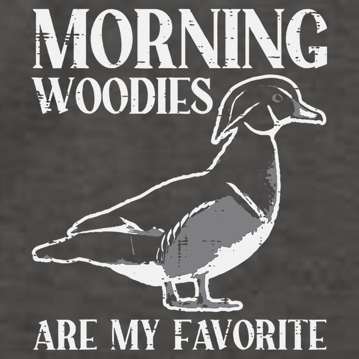 Morning Woody My Favorite Duck Hunting Funny Hunter Vector Backpack