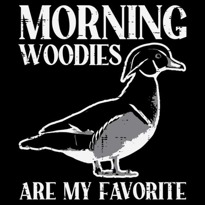 Morning Woody My Favorite Duck Hunting Funny Hunter Gift Flat Bill Trucker Hat