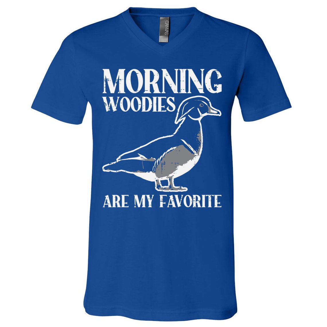 Morning Woody My Favorite Duck Hunting Funny Hunter Gift V-Neck T-Shirt
