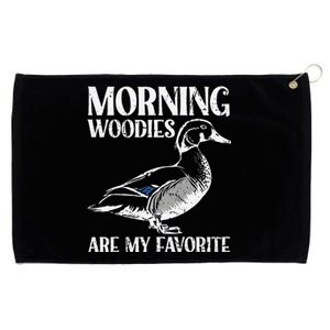 Morning Woody My Favorite Duck Hunting Funny Hunter Grommeted Golf Towel