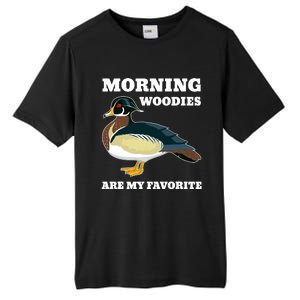 Morning Woody My Favorite Duck Hunting Funny Hunter Tall Fusion ChromaSoft Performance T-Shirt