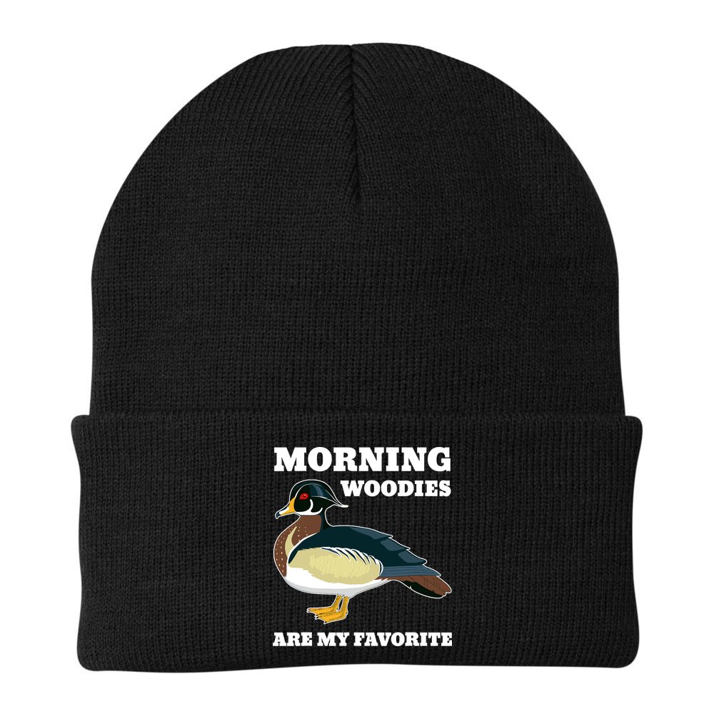 Morning Woody My Favorite Duck Hunting Funny Hunter Beanie