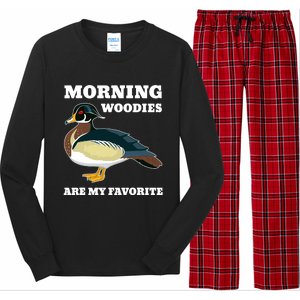 Morning Woody My Favorite Duck Hunting Funny Hunter Long Sleeve Pajama Set