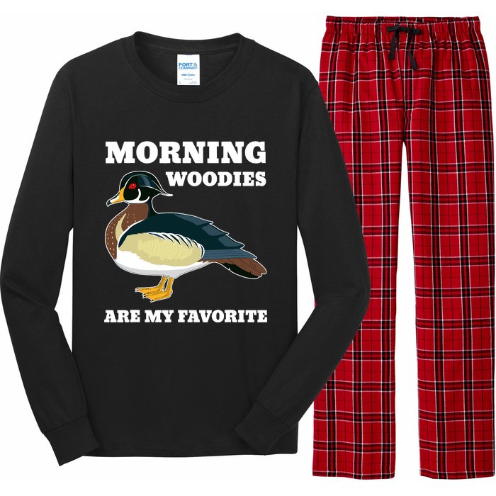 Morning Woody My Favorite Duck Hunting Funny Hunter Long Sleeve Pajama Set