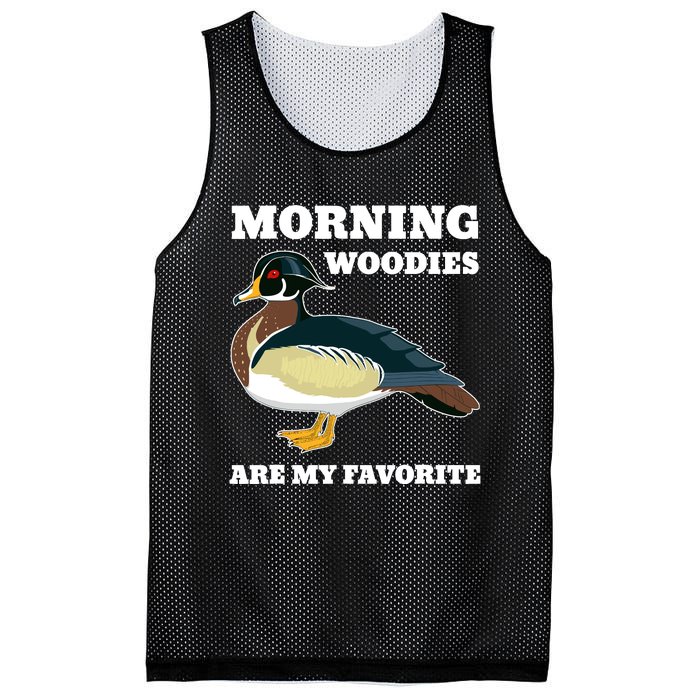 Morning Woody My Favorite Duck Hunting Funny Hunter Mesh Reversible Basketball Jersey Tank