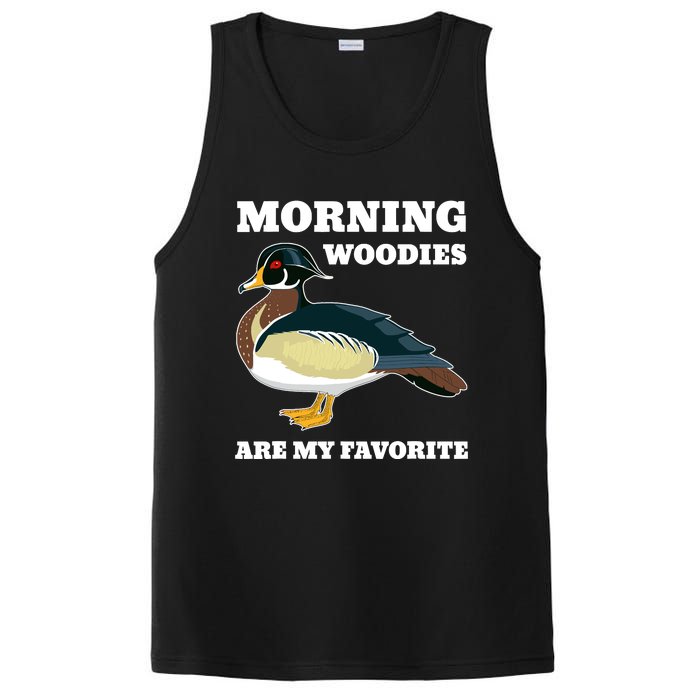 Morning Woody My Favorite Duck Hunting Funny Hunter PosiCharge Competitor Tank