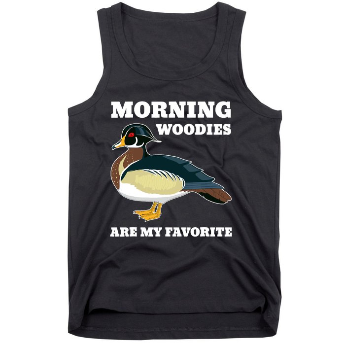 Morning Woody My Favorite Duck Hunting Funny Hunter Tank Top