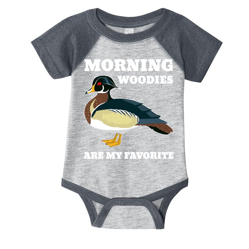 Morning Woody My Favorite Duck Hunting Funny Hunter Infant Baby Jersey Bodysuit