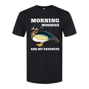 Morning Woody My Favorite Duck Hunting Funny Hunter Softstyle CVC T-Shirt