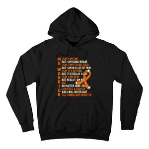 MS Warrior Multiple Sclerosis Awareness Graphic Hoodie