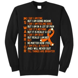 MS Warrior Multiple Sclerosis Awareness Graphic Sweatshirt