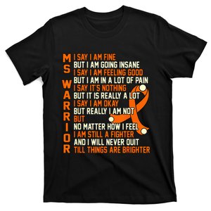 MS Warrior Multiple Sclerosis Awareness Graphic T-Shirt