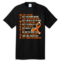 MS Warrior Multiple Sclerosis Awareness Graphic Tall T-Shirt