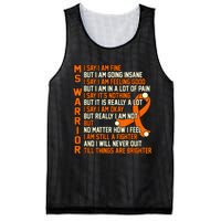 MS Warrior Multiple Sclerosis Awareness Graphic Mesh Reversible Basketball Jersey Tank