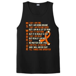 MS Warrior Multiple Sclerosis Awareness Graphic PosiCharge Competitor Tank