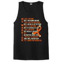 MS Warrior Multiple Sclerosis Awareness Graphic PosiCharge Competitor Tank