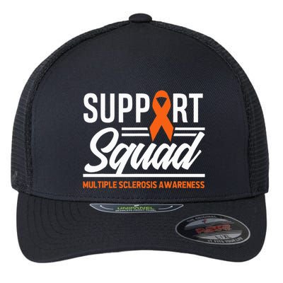 Ms Warrior Ms Support Squad Multiple Sclerosis Awareness Flexfit Unipanel Trucker Cap