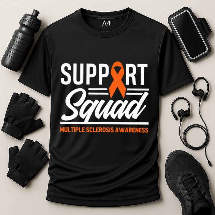 Ms Warrior Ms Support Squad Multiple Sclerosis Awareness Performance Shirt
