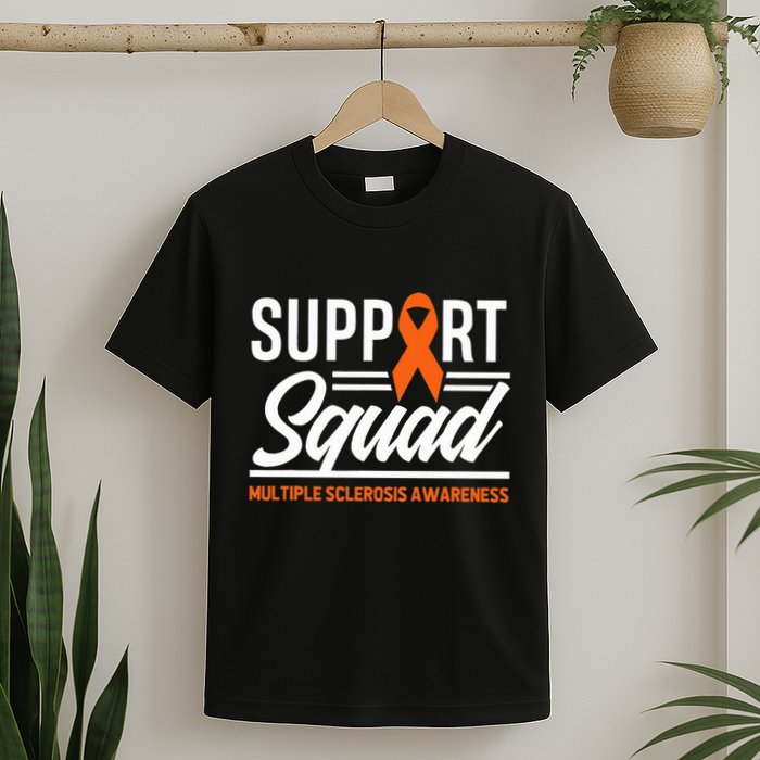 Ms Warrior Ms Support Squad Multiple Sclerosis Awareness T-Shirt